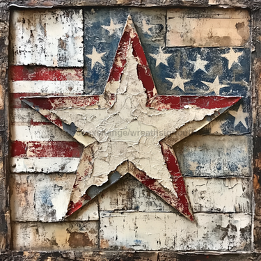 Patriotic Sign, USA Sign, DCO-13562, Sign For Wreath, 10x10